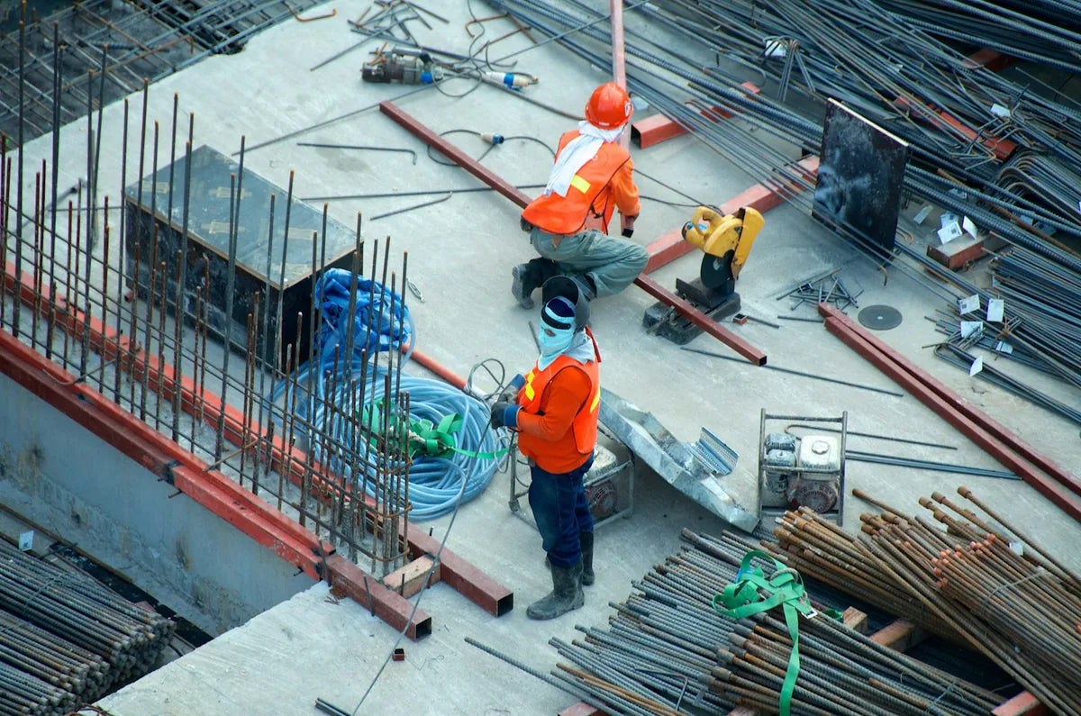 Building membrane and sarking installed on a construction site