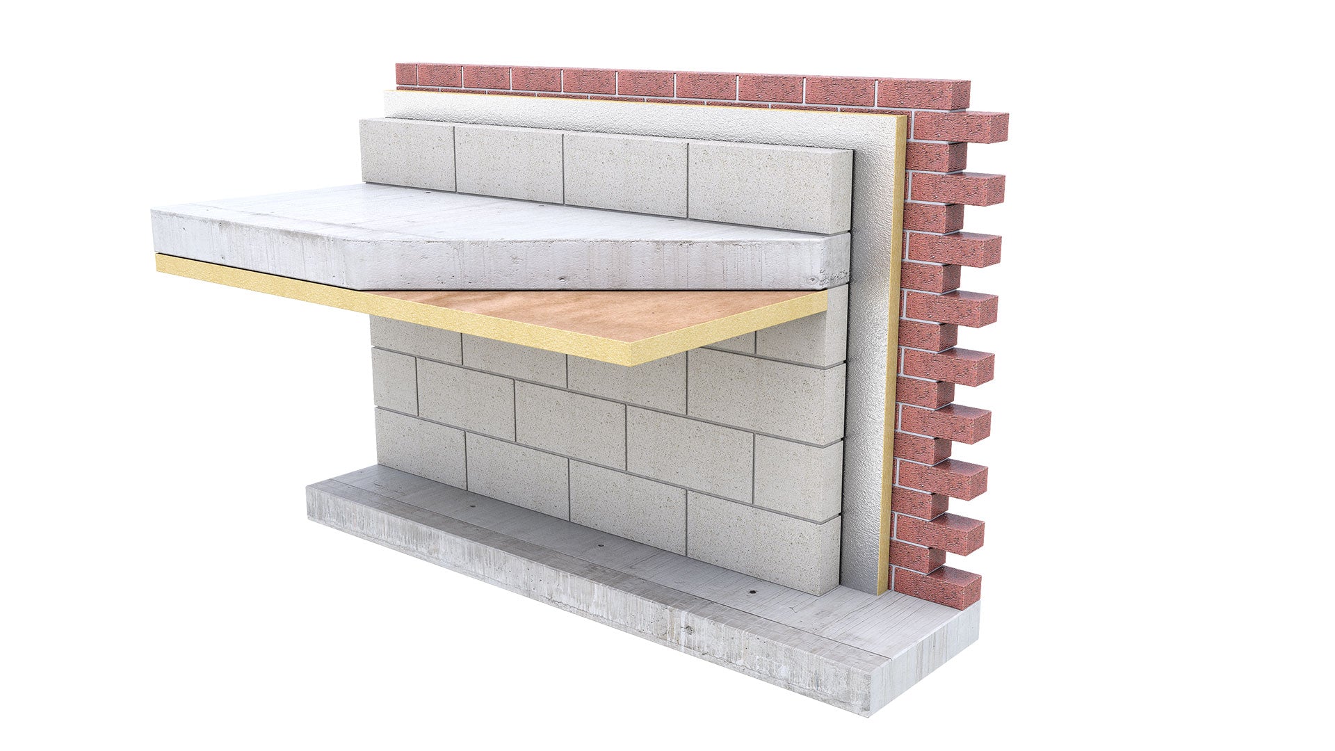 MetecnoTherm 25 mm PIR insulation board in a cavity wall build up