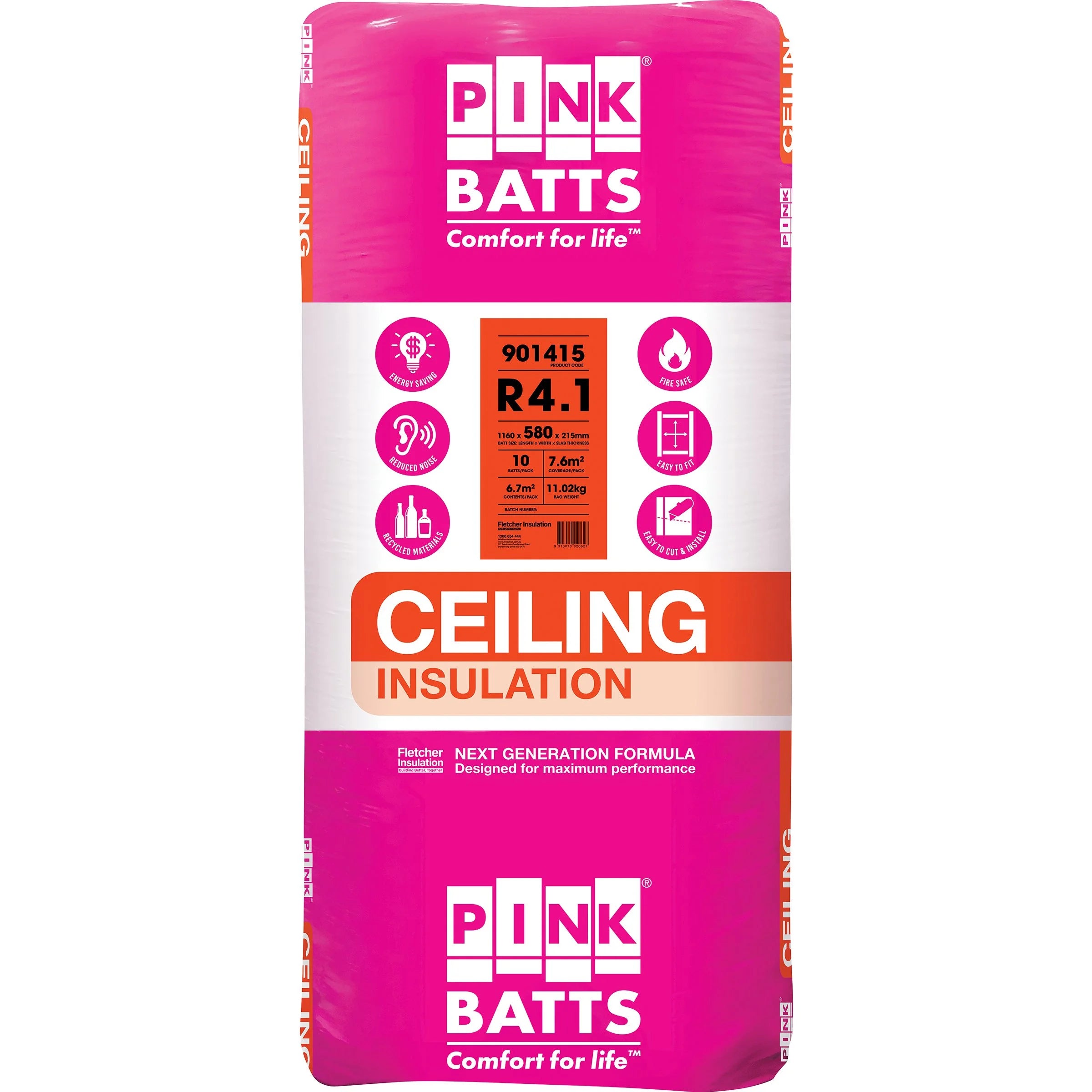 R4.1 Pink Ceiling Batts