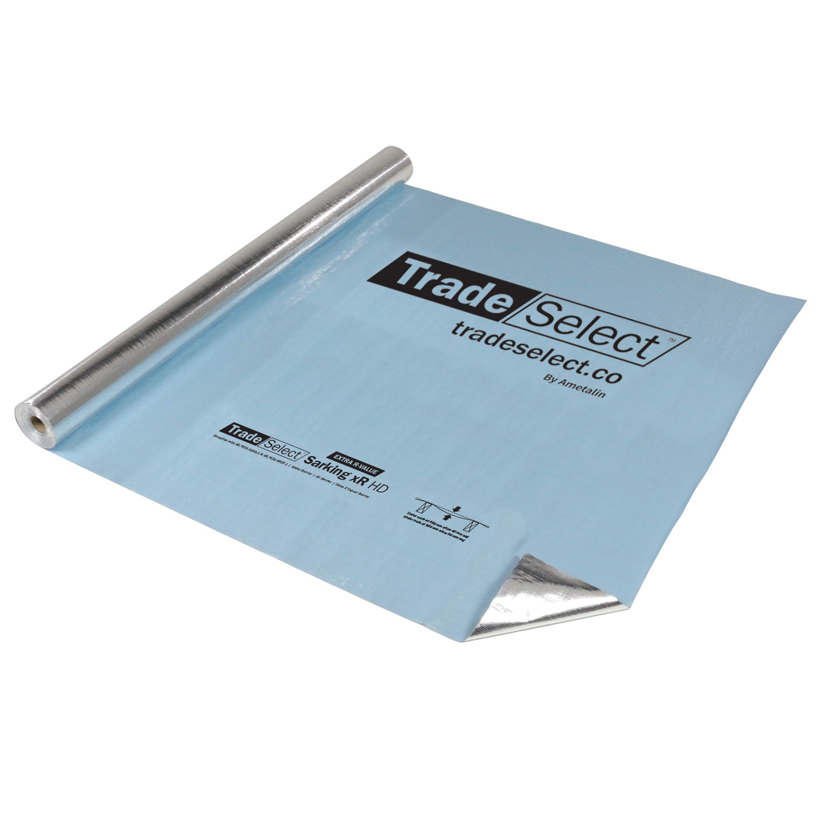 Trade Select Sarking xR HD roll, double sided reflective sarking