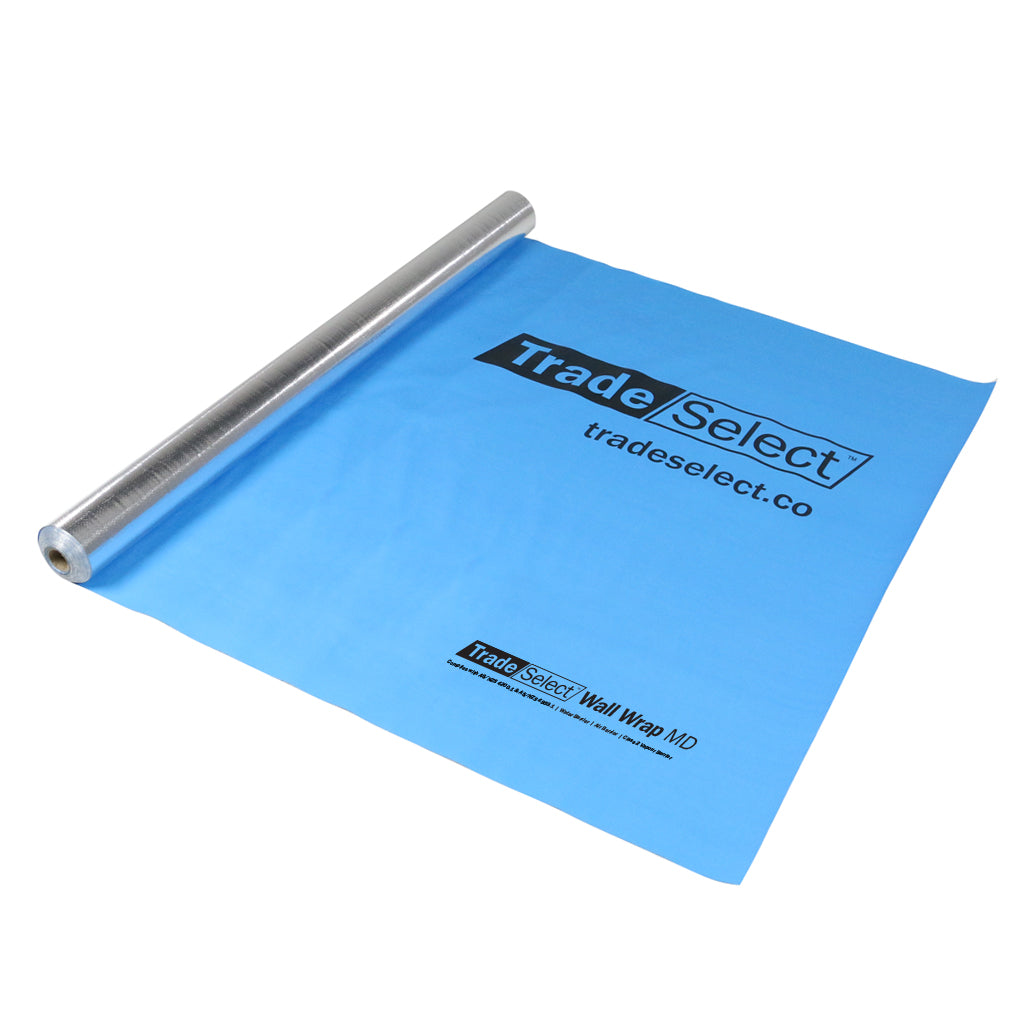 Trade Select Wall Wrap MD roll, foil backed reflective wall wrap