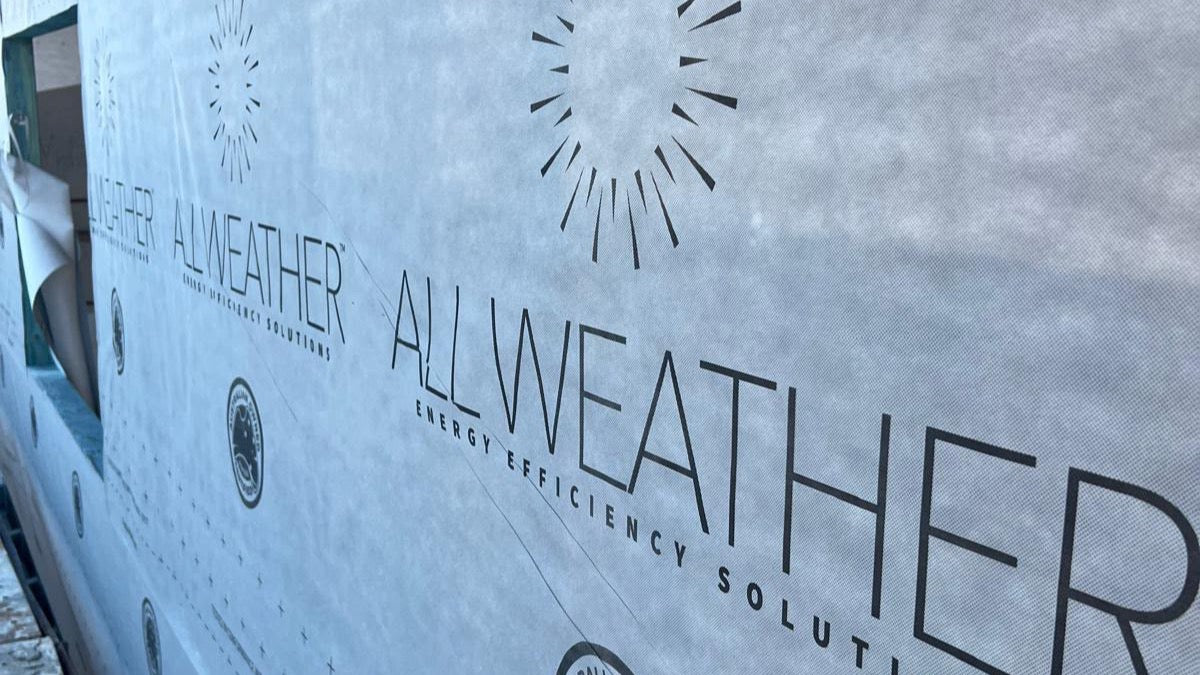 AllWeather reflective sarking installed on a building exterior