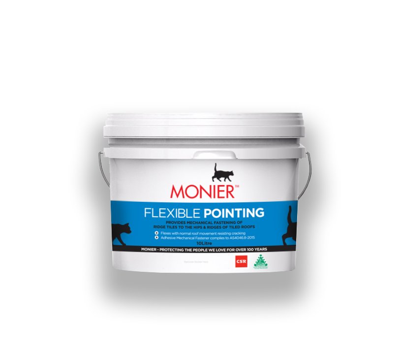 Monier Flexible Pointing 10 litre pail for bedding ridge and hip tiles